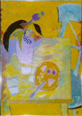 Still Life from 1979. Oil on canvas. 20" x 28"
