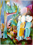 Oil on canvas from 1987. 55"x75" (140 x 190 cm)