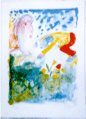 Lithography from 1995 12"x18" (outside measurement 15" x 22")